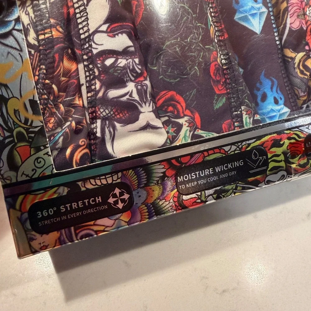 Ed Hardy NEW 5 Pack Performance Boxer‎ Briefs Skulls Dragon MED 32-34